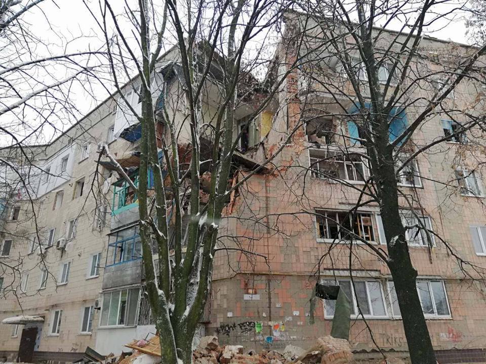 У Фастові трапився вибух: фото руйнувань будинку на вулиці Садовій, 10