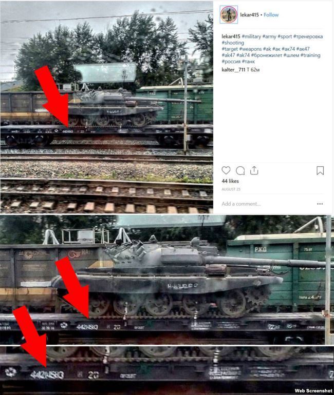 Розкрито маршрут, по якому російські танки перекидають в Україну: фото і відео