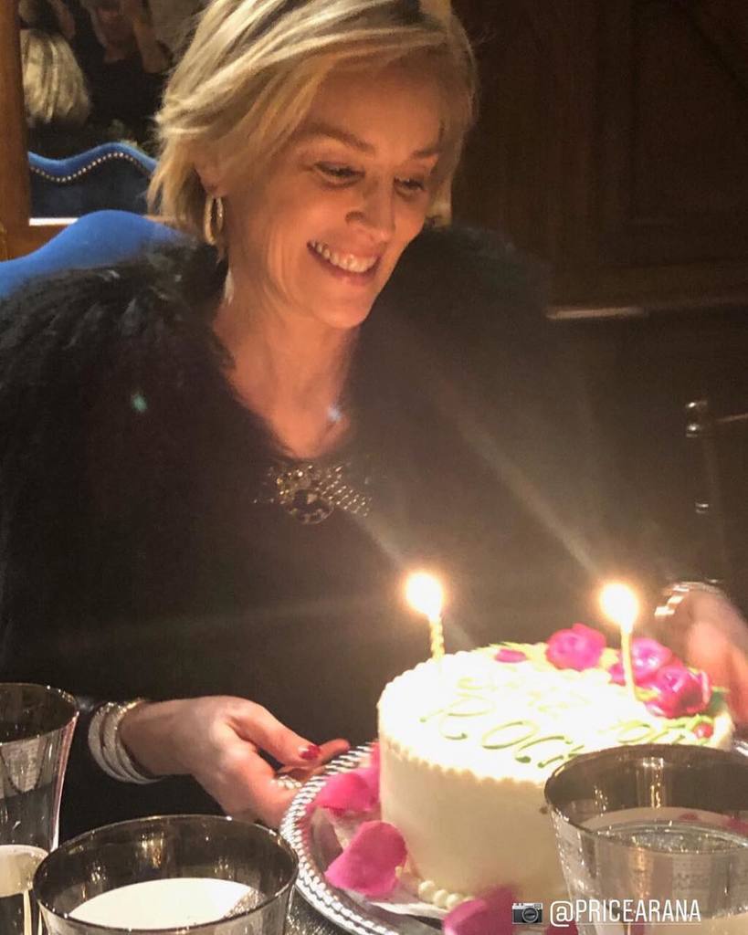 Шерон Стоун показала, як відгуляла день народження, фото