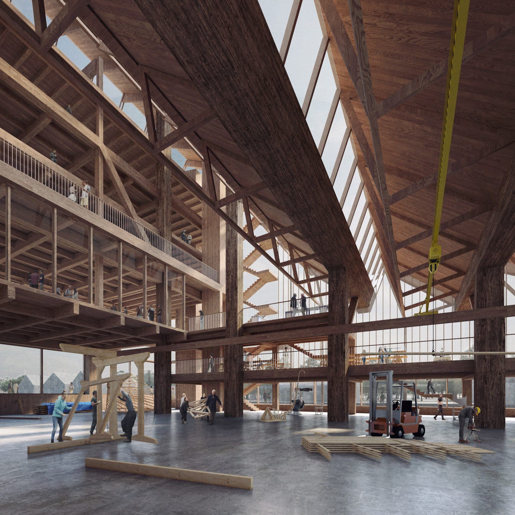Grafton Architects відкриє дослідницький центр з деревини в Університеті Арканзасу.