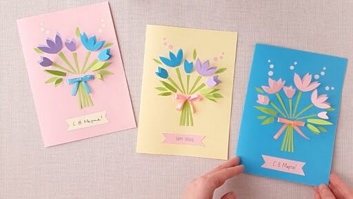 Як зробити прості і красиві листівки для привітання з 8 березня своїми руками