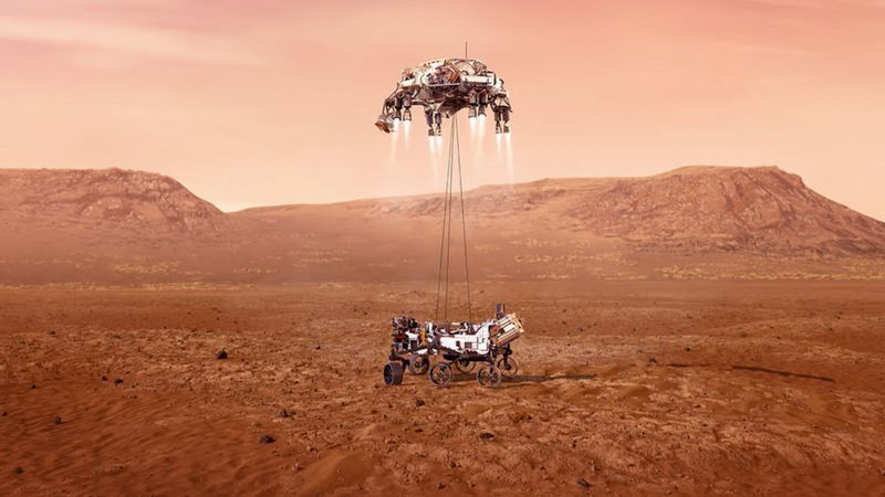 Аппарат Perseverance уже направляет первые фото после успешного приземления на Марсе