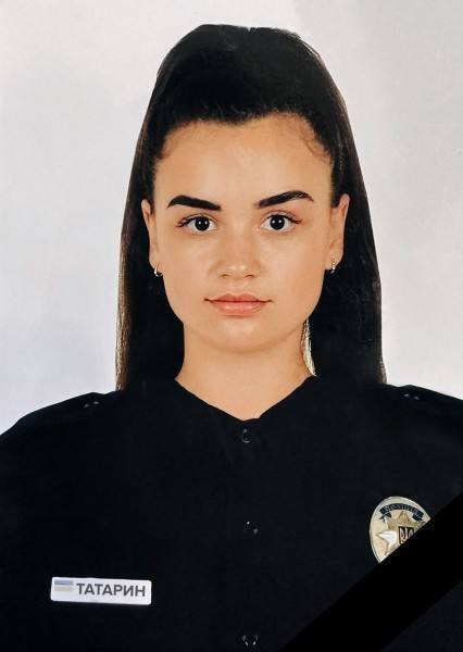 22-річна патрульна поліціянтка Таїсія Татарин, яку застрелили у Чернівцях