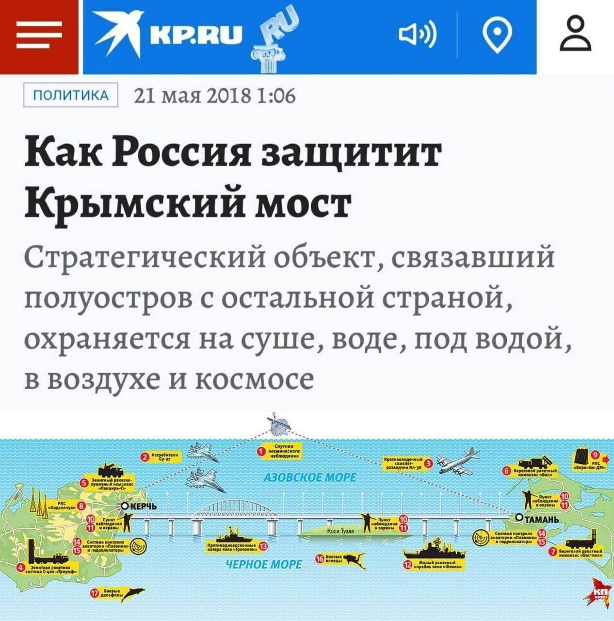 Як росія захистила Кримський міст