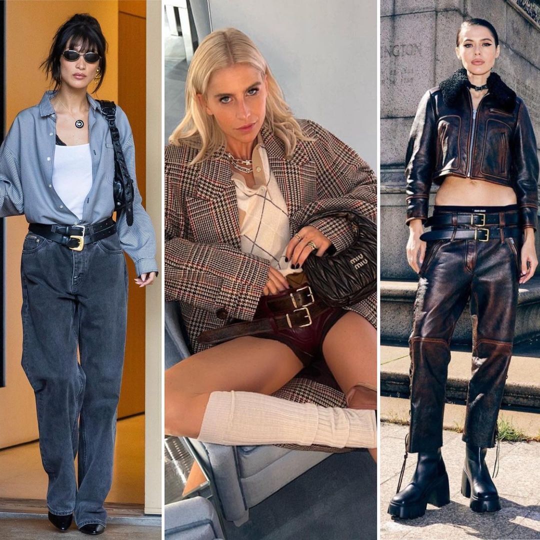 Подвійний ремінь - як носити - модні тренди осені 2022