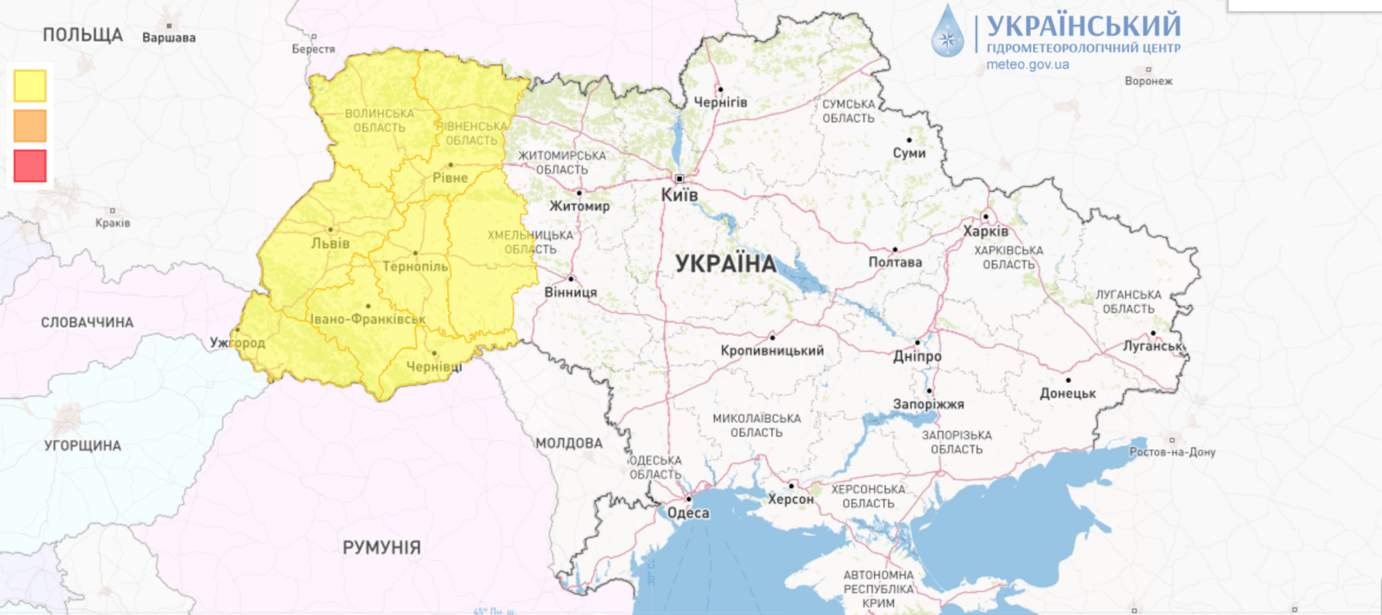 Погода в Украине 26 ноября – синоптики предупреждают об опасности