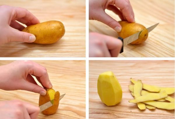Як швидко почистити картоплю