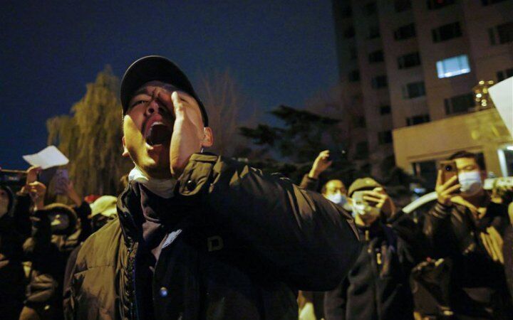 Протесты в Китае через ковид-19