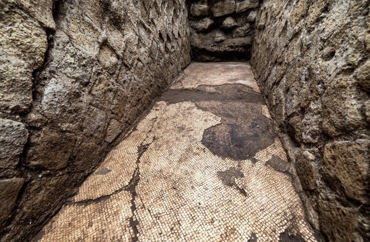В Италии обнаружили древнюю мозаику старше 2 тысяч лет (фото)