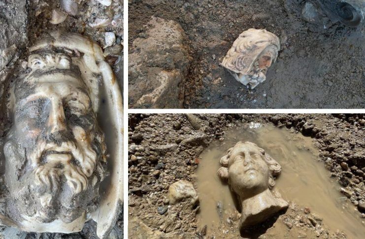 Главы греческих богов, найденные археологами в Турции