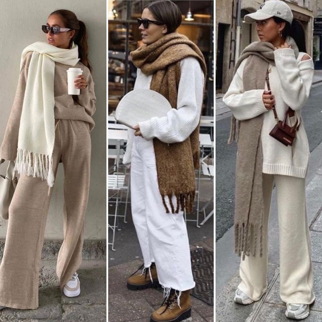Модні тренди зима 2023 - як обрати стильний шарф на зиму - купити шарф об'ємний на зиму