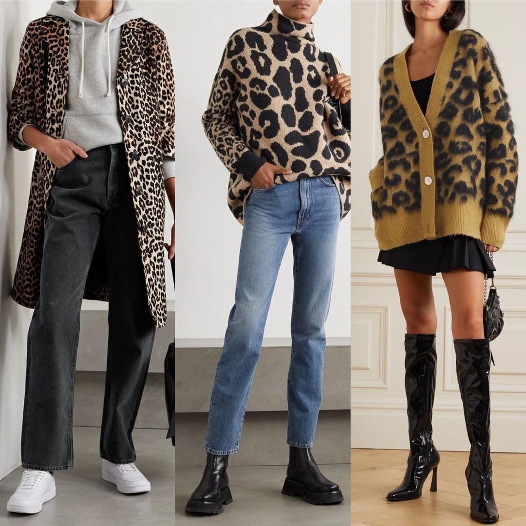 Анималистический принт в сезоне зима 2023 - как одевать леопардовый принт