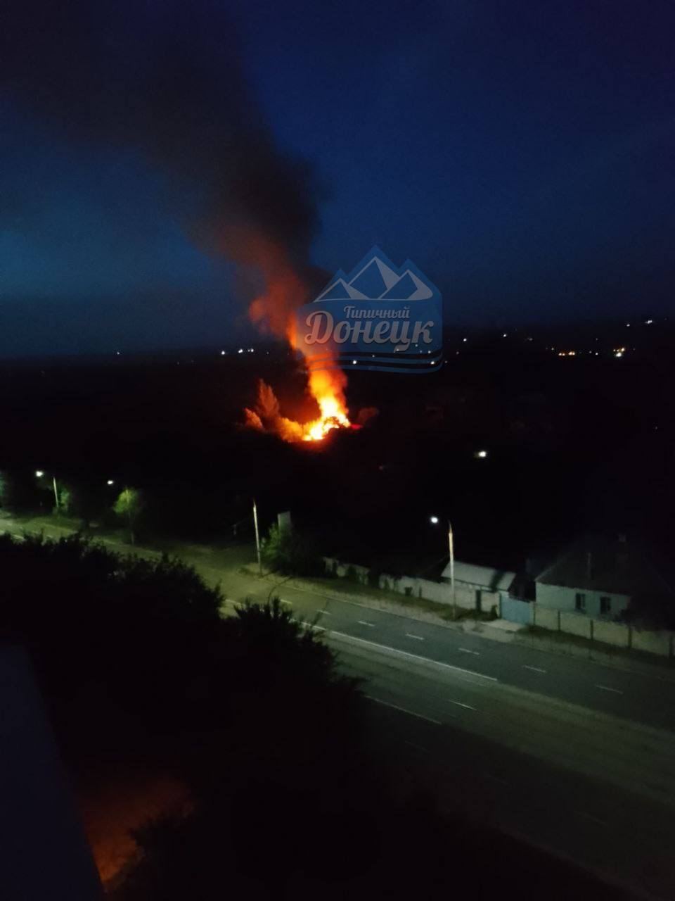Взрыв склада БК оккупантов в микрорайоне Гладовка