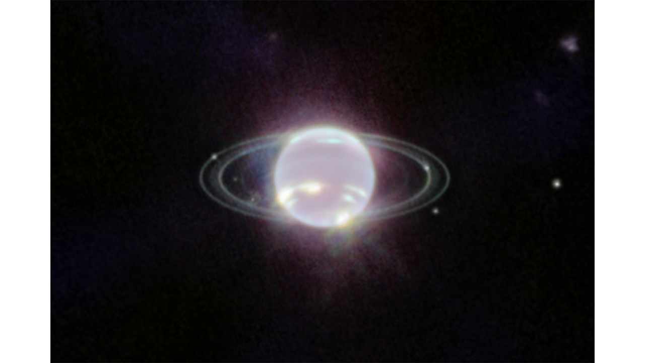 Фото колец и спутников Нептуна сделаны космическим телескопом Джеймс Уэбб