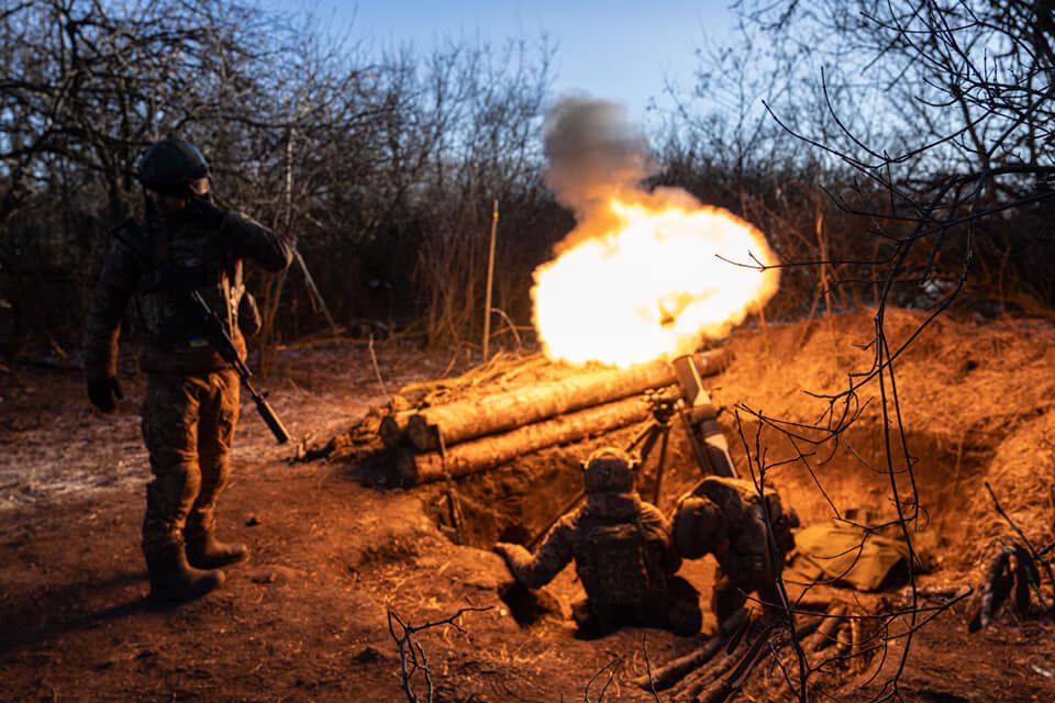 28 ОМБр імені Лицарів Зимового Походу показала, як мінометники знищують росіян на Бахмутському напрямку