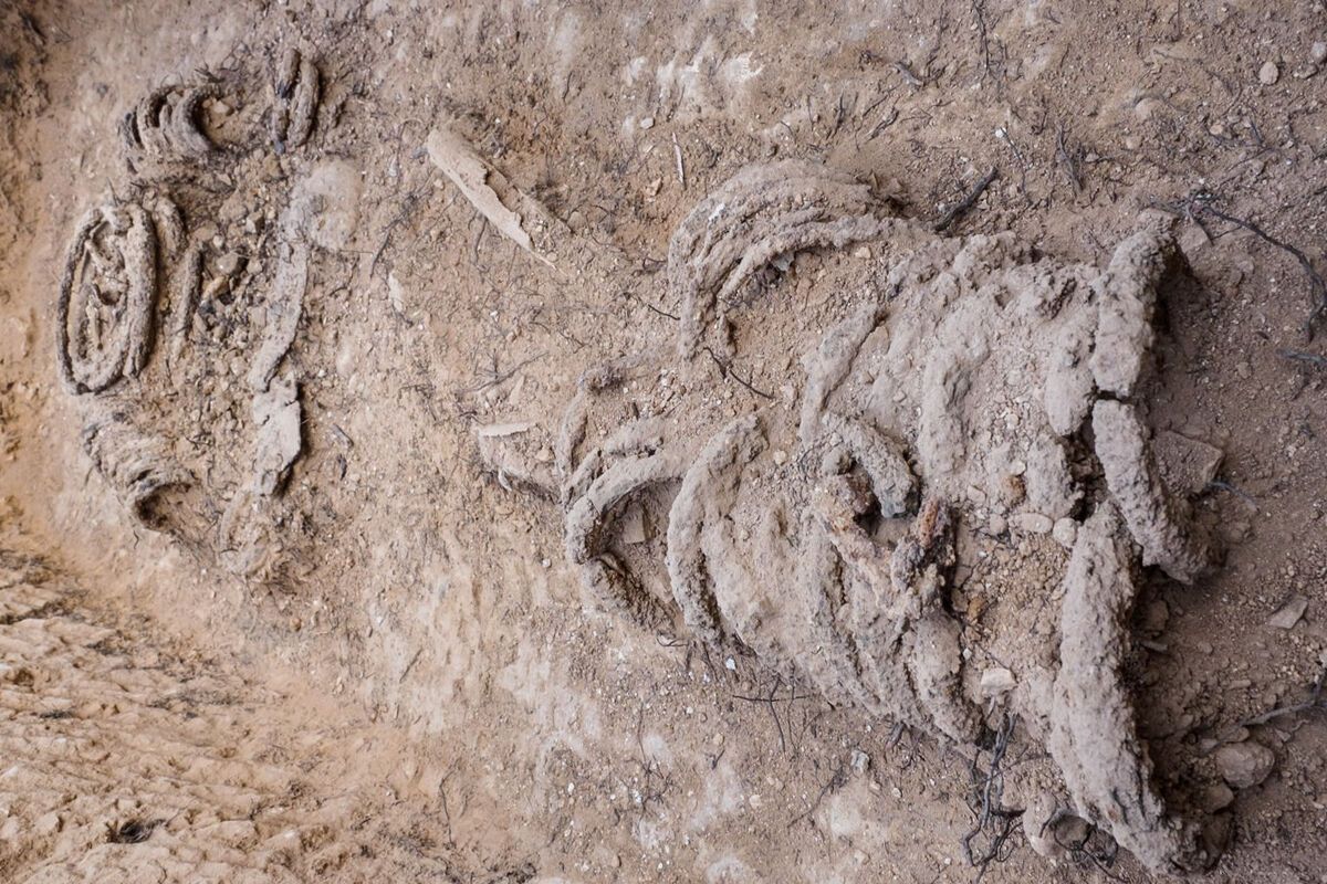 В Ізраїлі виявлено останки 1500-річного ченця, який прикував себе ланцюгами біля келії (фото)