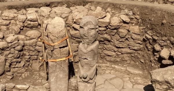 Ancient statue of a man grabbing his genitals discovered in Turkey (photo)