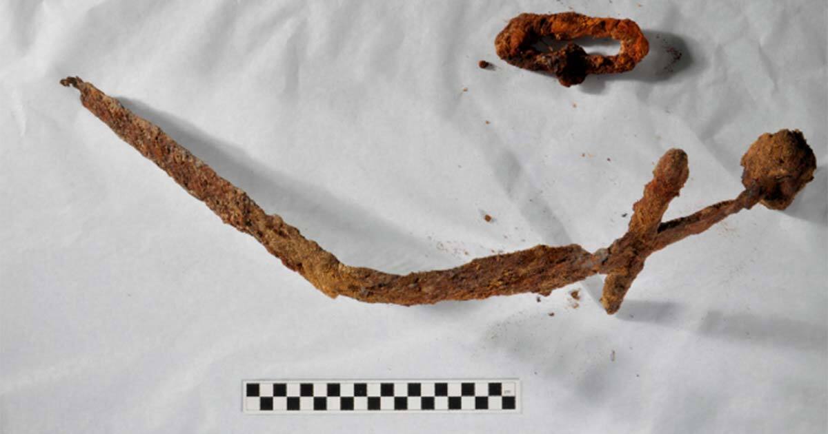 A 12th-century Crusader sword discovered in Finland (photo)