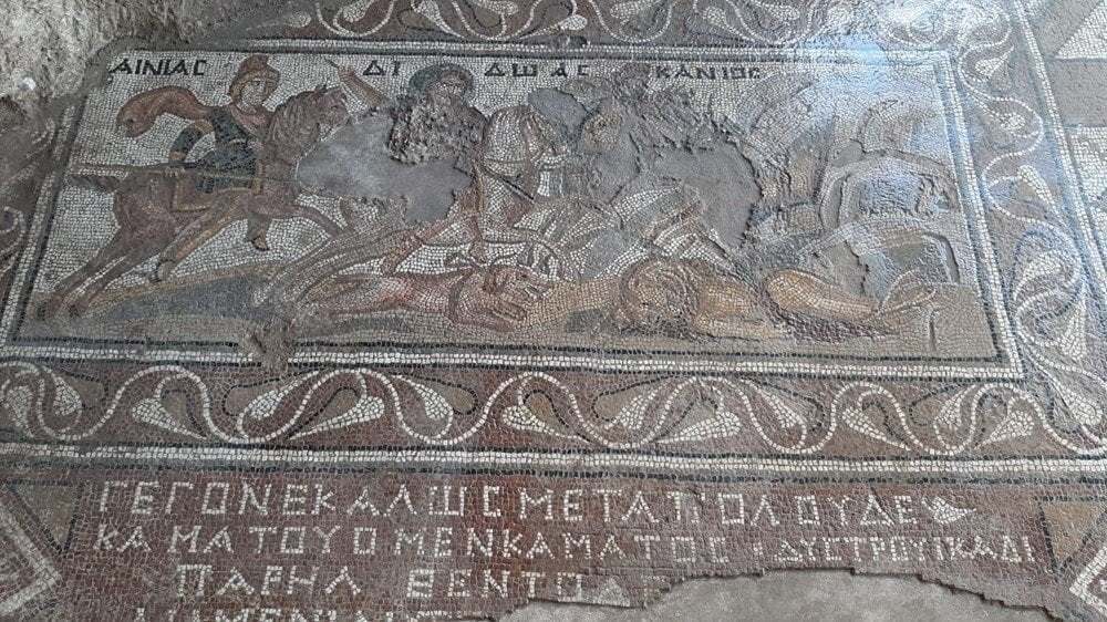 In Turkey, a stunning mosaic with the legendary Trojan hero Aeneas has been discovered (photo)