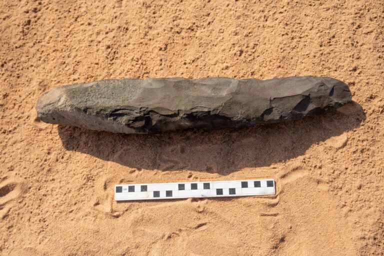 В Саудовской Аравии обнаружили гигантский ручной топор возрастом 200 000 лет (фото)