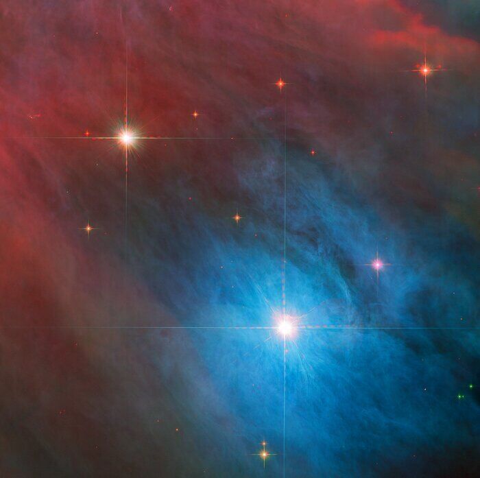 Бурные молодые звезды в туманности Ориона