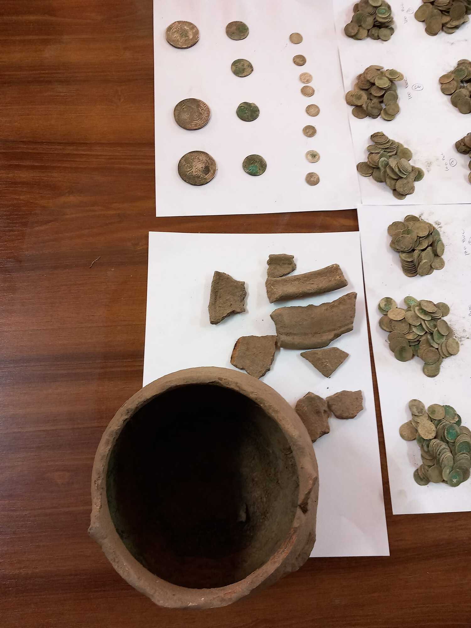 In Romania, metal detectors found a treasure with medieval coins in the forest (photo)