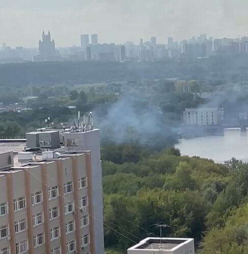 В Москве беспилотник атаковал территорию возле Карамишевского гидроузла (видео)