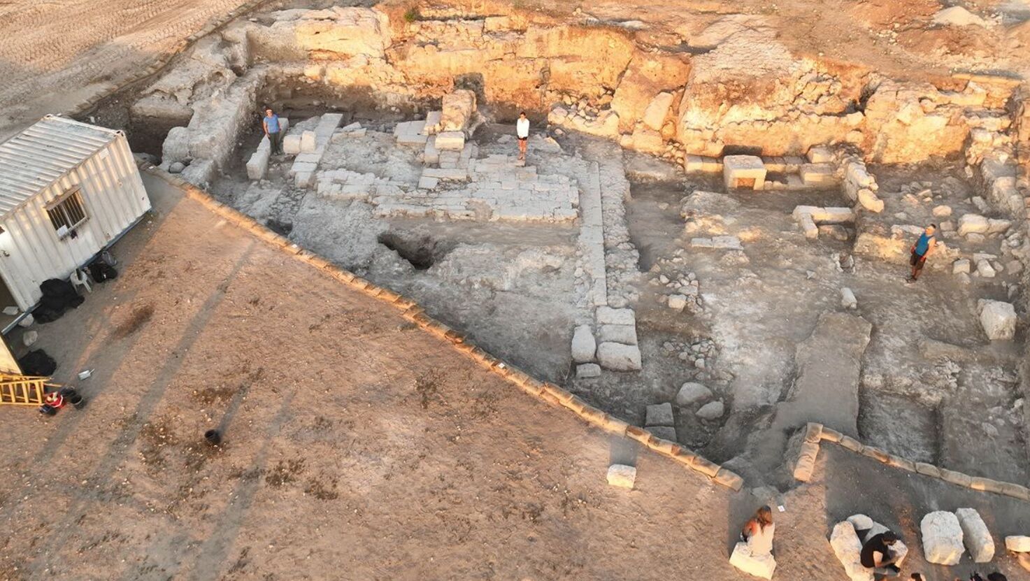 Blood-red walls of 1800-year-old Roman amphitheater unearthed near Armageddon in Israel (photo)