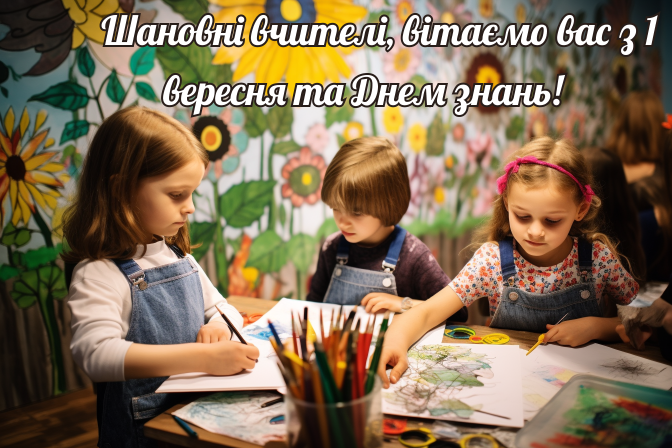 Лучшие поздравления для учителей с 1 сентября на украинском языке и красивые картинки