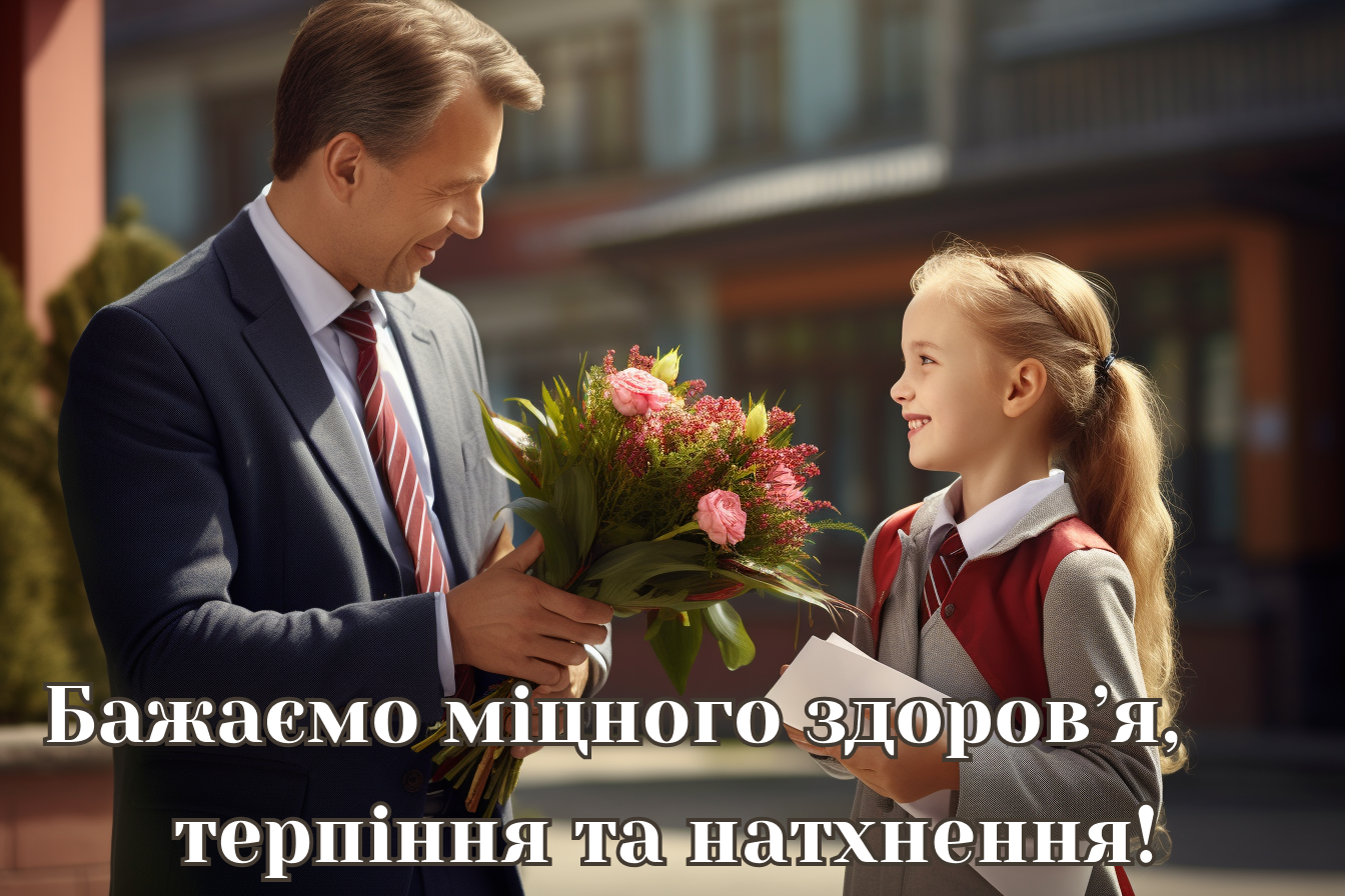 Найкращі привітання для вчителів з 1 вересня українською мовою та красиві картинки