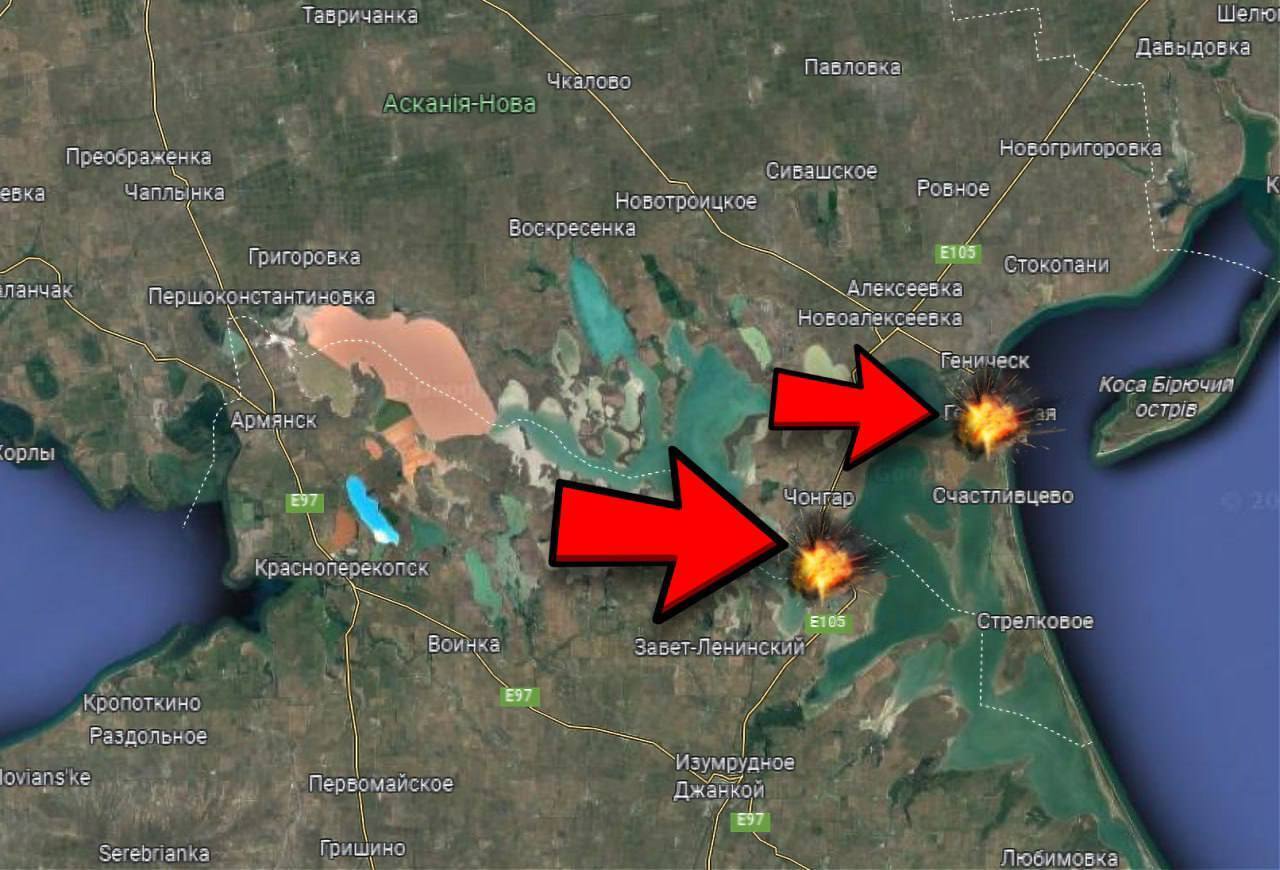 Оккупанты подтвердили прилет по Чегарскому мосту в Крыму: подробности (фото, видео)
