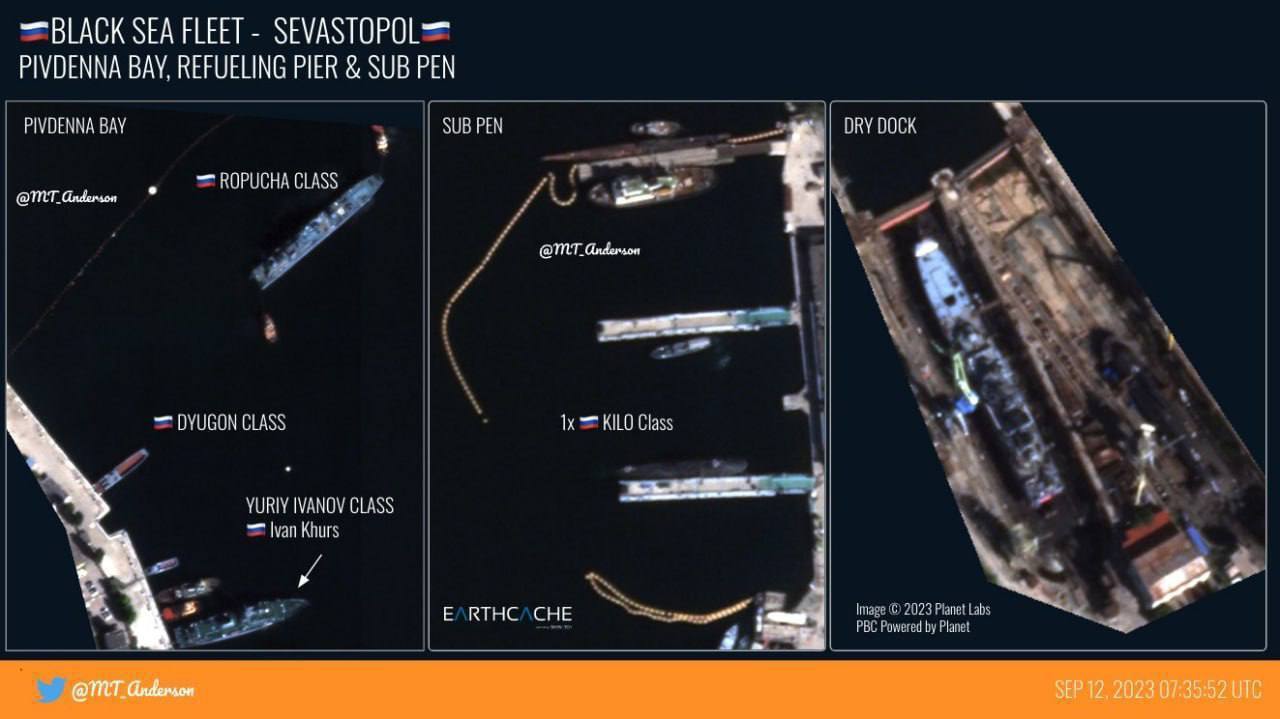 У ГУР повідомили, які кораблі було атаковано в Севастополі (фото, відео)