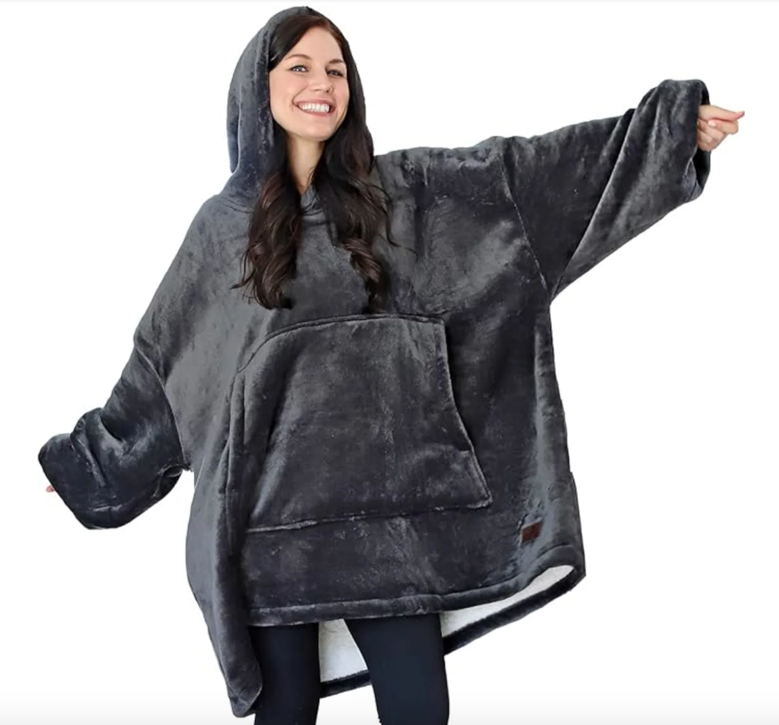 Oversized hoodie blanket