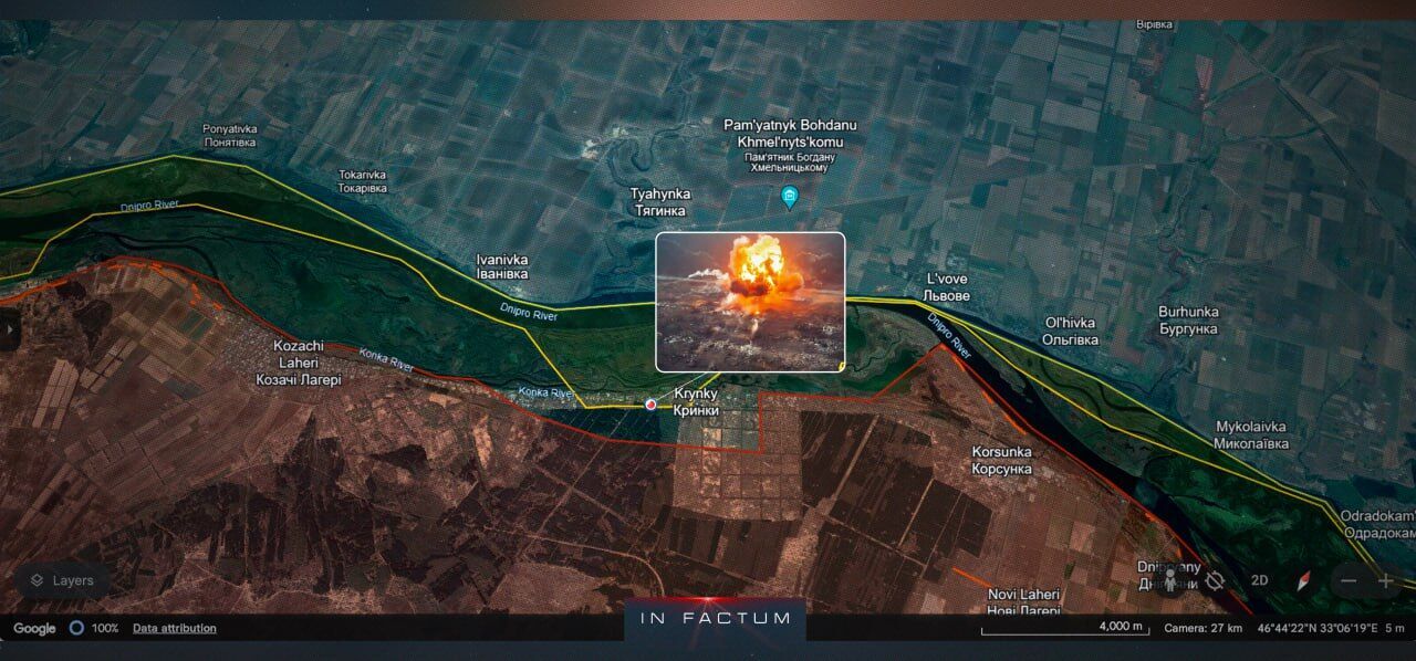 Танк окупантів рознесло на атоми: відео відбиття штурму росіян на лівобережжі Херсонщини