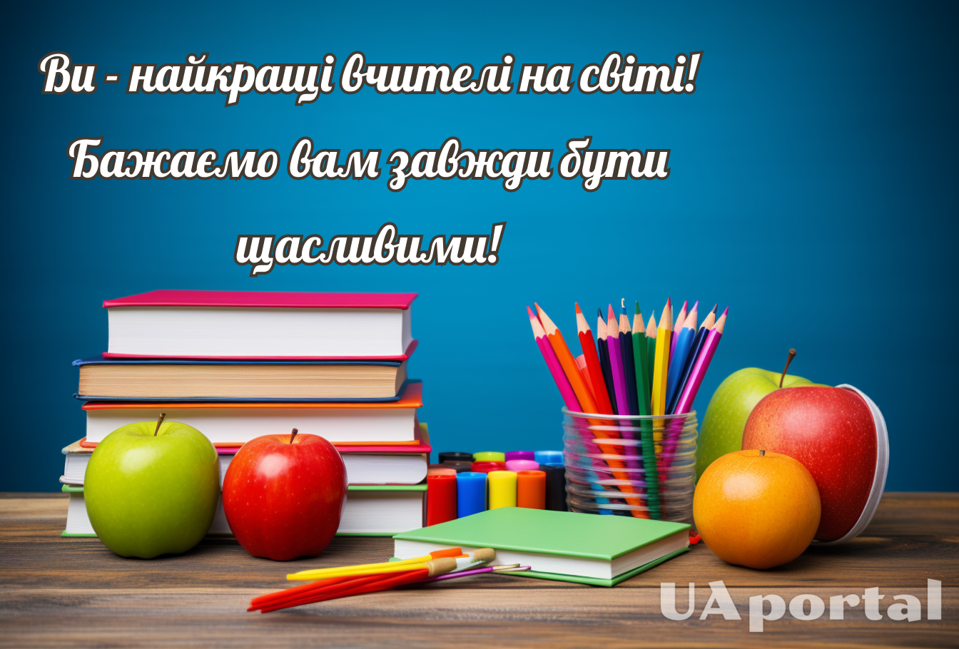 День вчителя 2024: кращі привітання українською мовою та красиві листівки