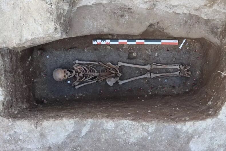 A thousand human skeletons found on the territory of an abbey in France (photo)