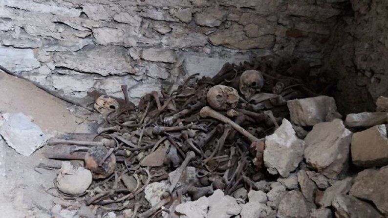 Под собором в Тернопольской области обнаружили значительное количество человеческих костей (фото)