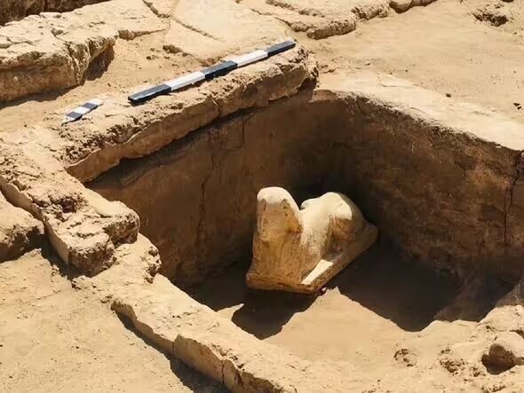 В Египте археологи раскопали ''улыбающегося'' сфинкса с лицом известного человека (фото)