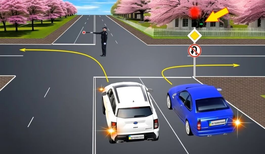 Водитель какого автомобиля имеет право проехать перекресток: непростая задача по ПДД