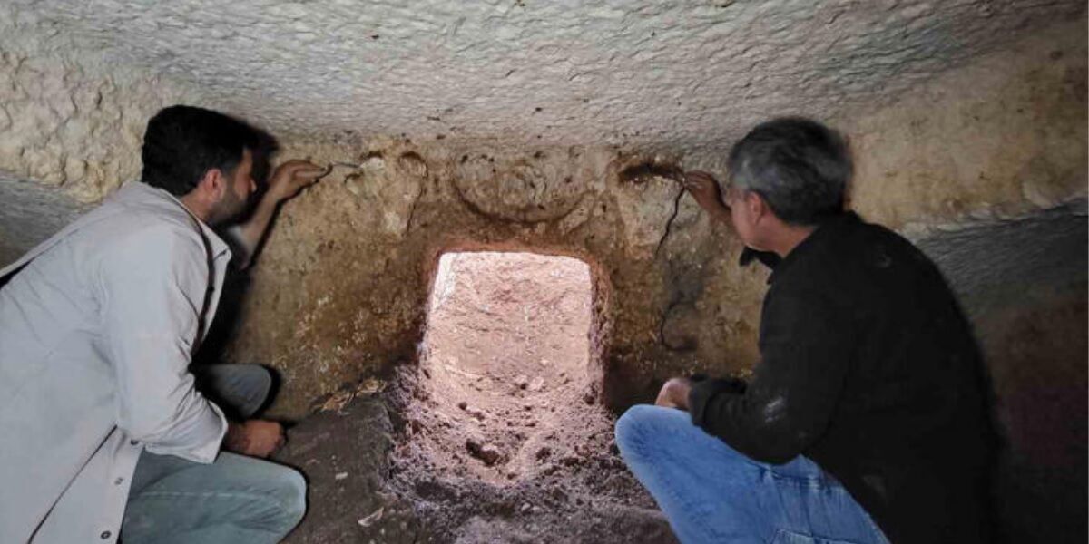 A 2,000-year-old tomb guarded by bull heads was found in Turkey (photo)