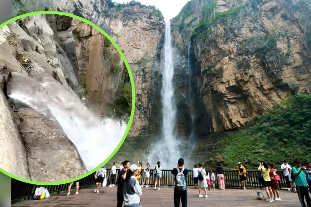 Виявився підробкою: найвищий водоспад Китаю було створено людьми (фото, відео)