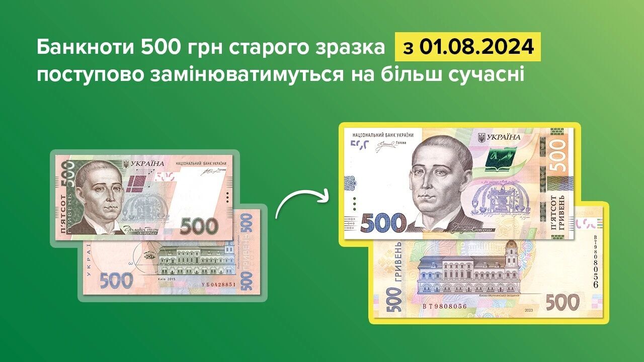 В Украине с 1 августа начнут изымать некоторые банкноты: подробности НБУ