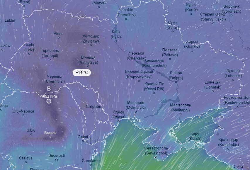 Морозный фронт: синоптики прогнозируют серьезное похолодание в Украине