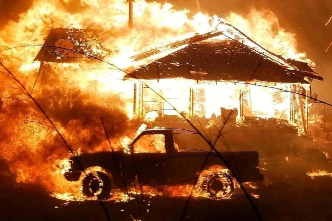 Филиал ада: видео разрушительного пожара в Калифорнии