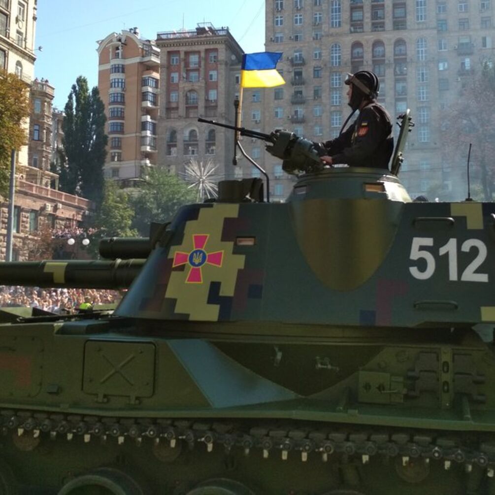 Танки в центре Киева: эксклюзивные фото и видео с парада на День Независимости