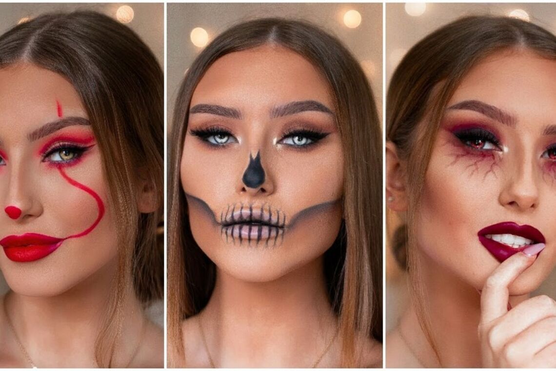 Мейкап на Хэллоуин 2019: как сделать легкий и яркий праздничный макияж, видео и фото