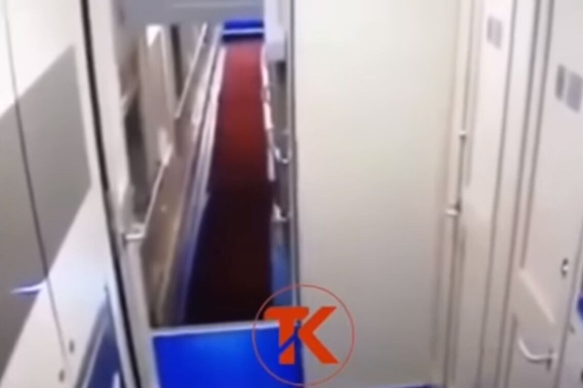 Опубликовано видео 18+, где женщина без трусов швыряет в поезде ребенка