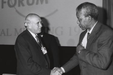 Фредерик Виллем де Клерк и Нельсон Мандела