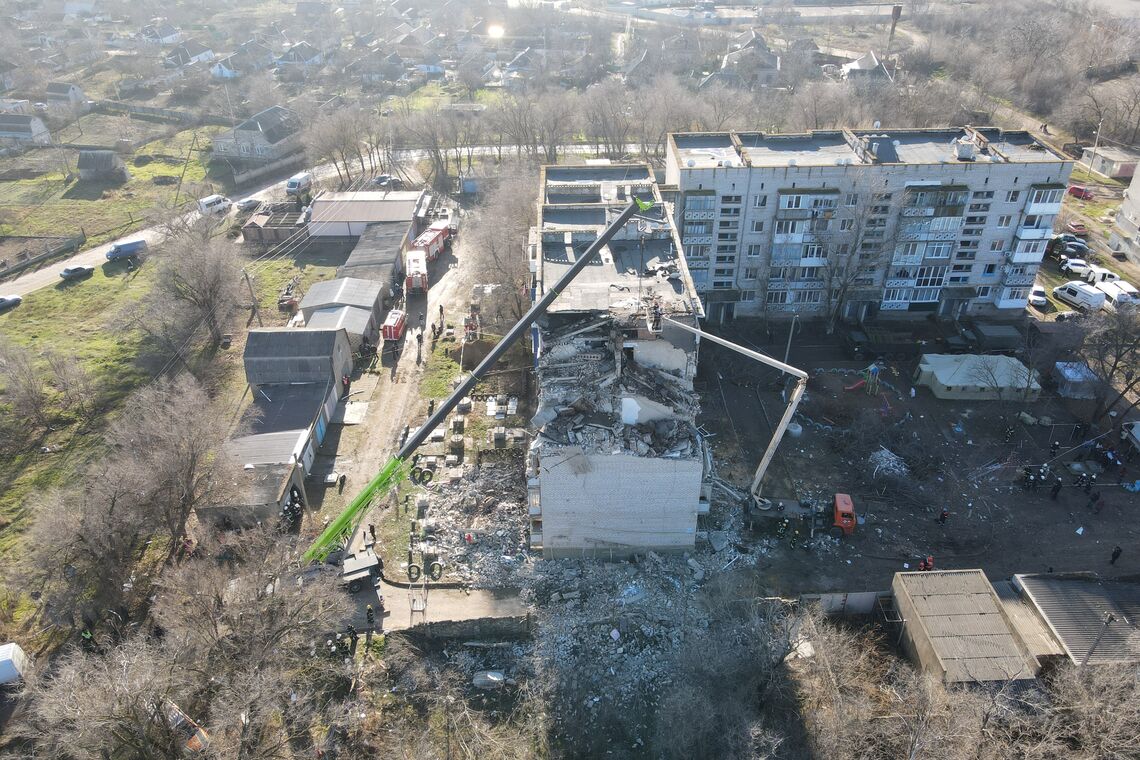 Последствия взрыва в Новой Одессе