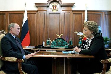 Валентина Матвиенко и Владимир Путин